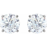 Platinum 6 mm Stuller Lab-Grown Moissanite Stud Earrings